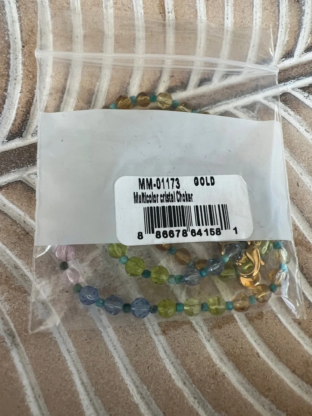 Mayamar Pastel, 24 karat gold and Real Turquoise Beaded Necklace NEW $108 MSRP - Picture 7 of 13